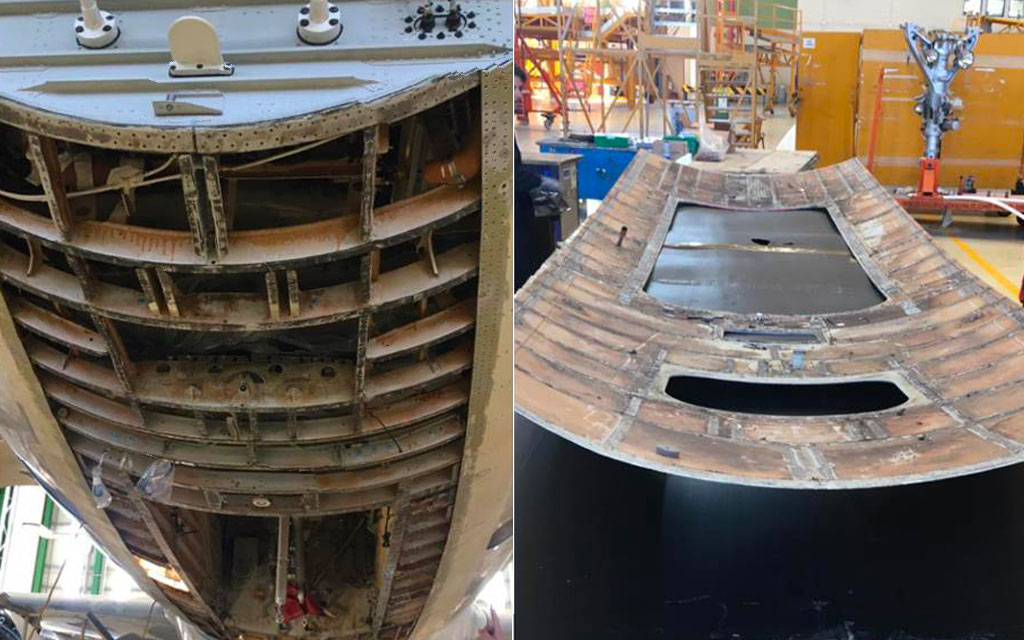 From Our Hangar in Napoli: Lower Fuselage Belly Skin Replacement